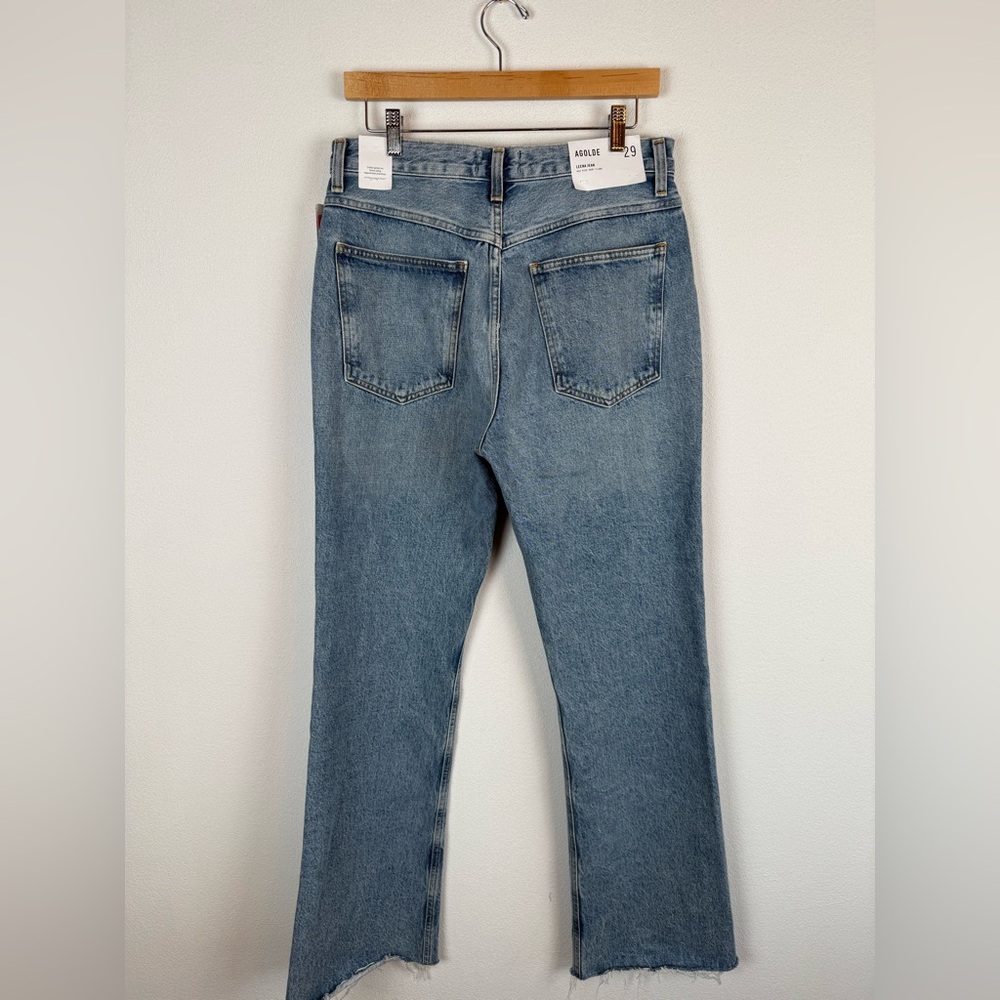 NWT Agolde Leena Mid Rise Baby Flare Jean Stage Wash 29 - Picture 8 of 14